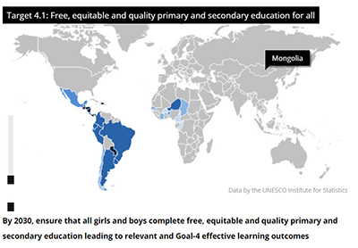 Onderwijs wereldwijd in kaart gebracht in eAtlas van UNESCO